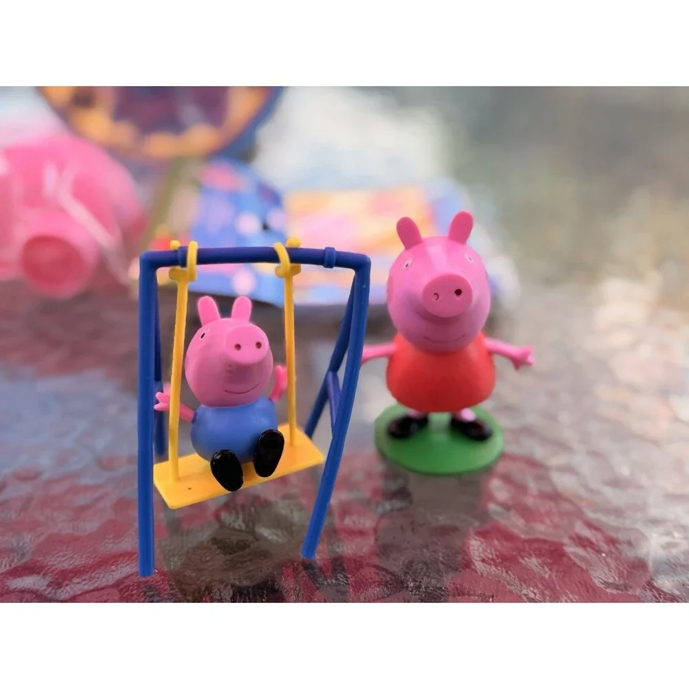 Vintage 2003 Peppa Pig Birthday Lot Cake Topper Plates & Napkins READ